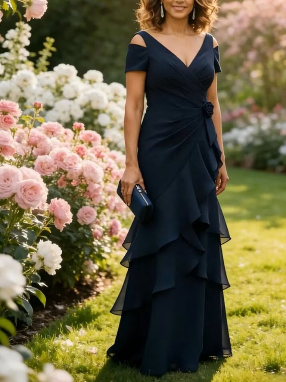 Chiffon Formal Dress - MOG/MOB